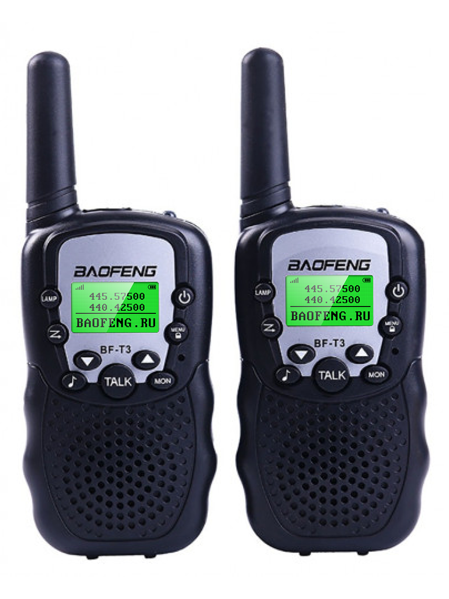 Комплект радиостанций Baofeng BF-T3 Black 2шт